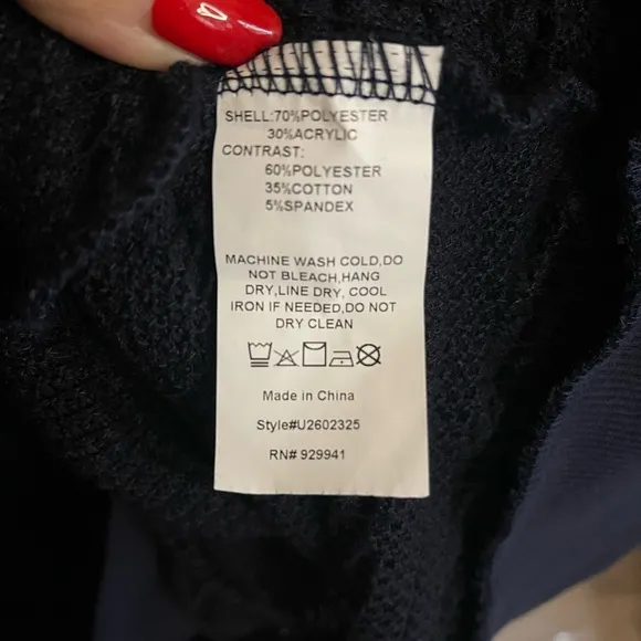 NEW Navy Dolman Sleeve Sweater, 3X