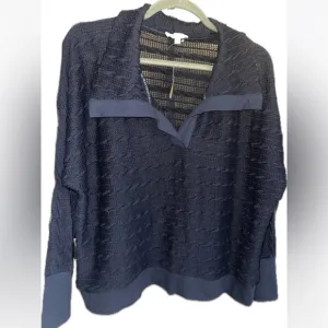 NEW Navy Dolman Sleeve Sweater, 3X