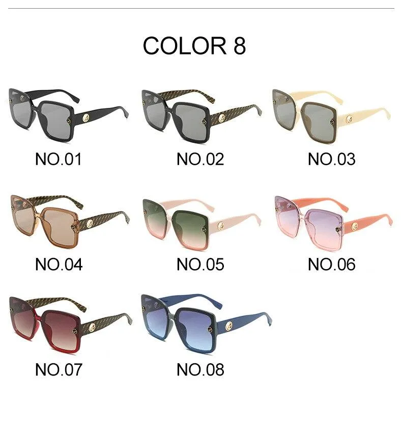 New Oversized Sunglasses Plastic Women Gradient Sun Glasses UV400
