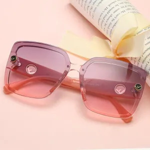 New Oversized Sunglasses Plastic Women Gradient Sun Glasses UV400