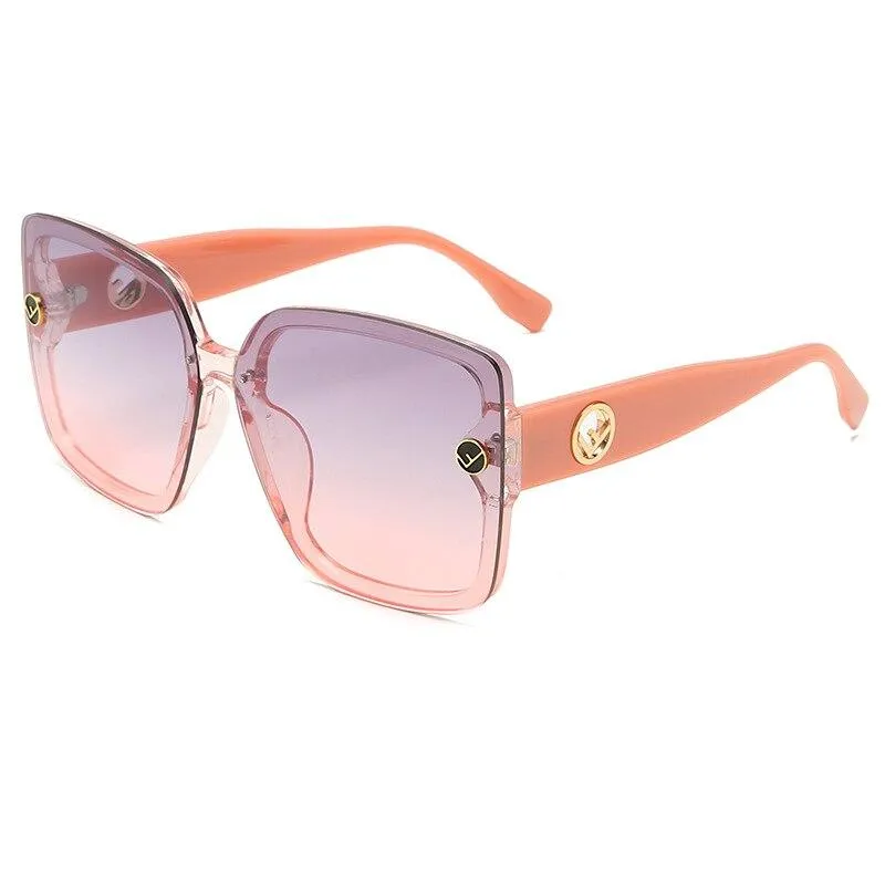 New Oversized Sunglasses Plastic Women Gradient Sun Glasses UV400