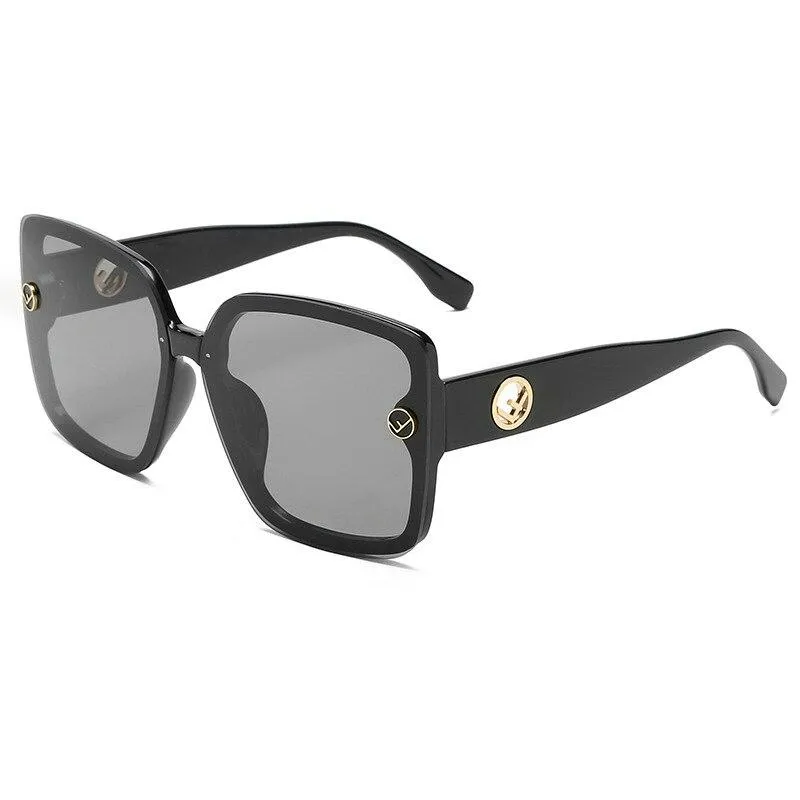 New Oversized Sunglasses Plastic Women Gradient Sun Glasses UV400