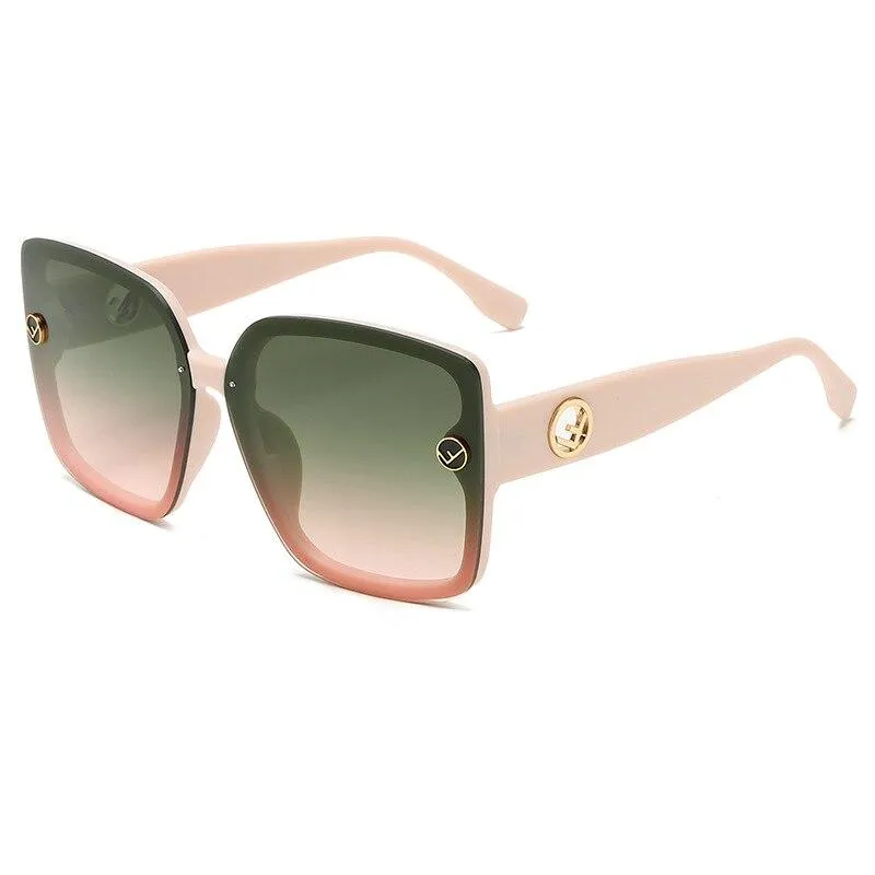 New Oversized Sunglasses Plastic Women Gradient Sun Glasses UV400