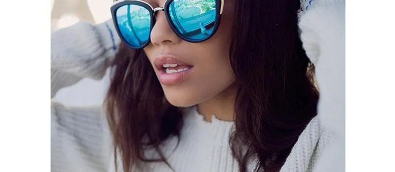 New Oversized Sunglasses Women Cateye Retro Glasses for Women Luxury Sunglasses Women Brand Oculos De Sol Feminino