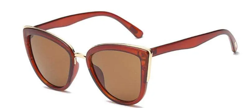 New Oversized Sunglasses Women Cateye Retro Glasses for Women Luxury Sunglasses Women Brand Oculos De Sol Feminino