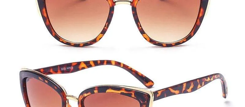 New Oversized Sunglasses Women Cateye Retro Glasses for Women Luxury Sunglasses Women Brand Oculos De Sol Feminino