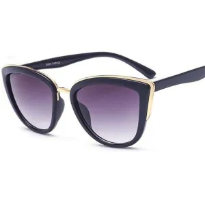 New Oversized Sunglasses Women Cateye Retro Glasses for Women Luxury Sunglasses Women Brand Oculos De Sol Feminino