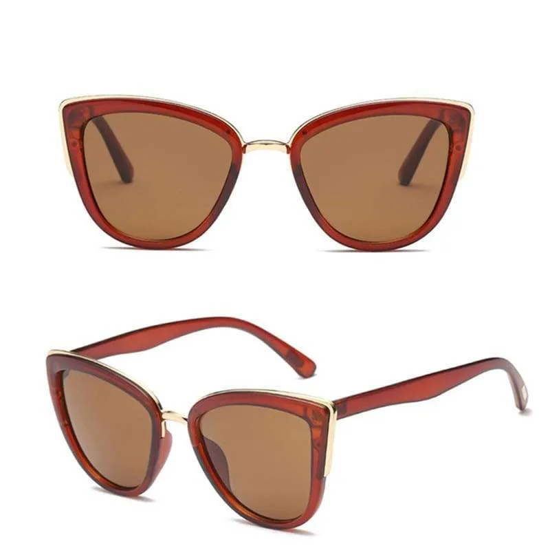 New Oversized Sunglasses Women Cateye Retro Glasses for Women Luxury Sunglasses Women Brand Oculos De Sol Feminino