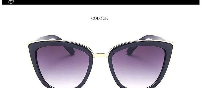 New Oversized Sunglasses Women Cateye Retro Glasses for Women Luxury Sunglasses Women Brand Oculos De Sol Feminino