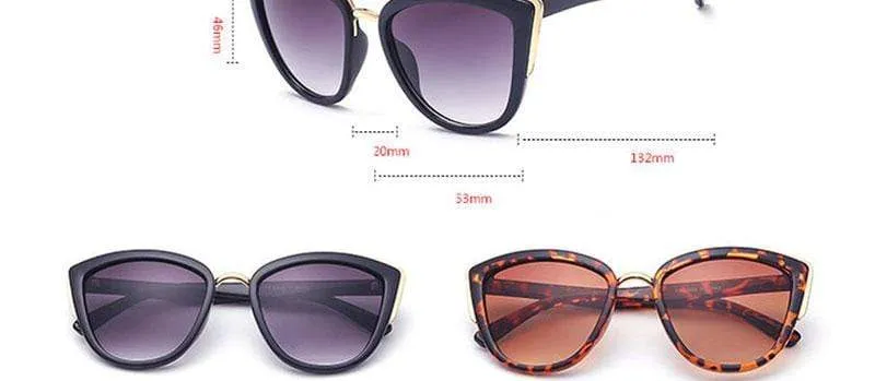 New Oversized Sunglasses Women Cateye Retro Glasses for Women Luxury Sunglasses Women Brand Oculos De Sol Feminino