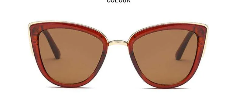 New Oversized Sunglasses Women Cateye Retro Glasses for Women Luxury Sunglasses Women Brand Oculos De Sol Feminino