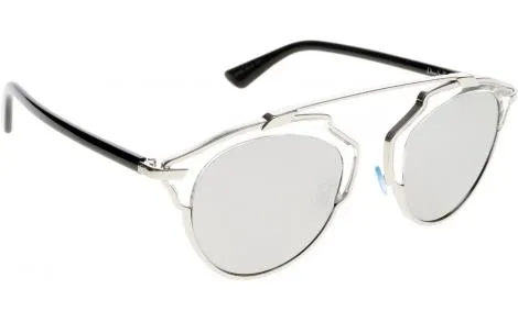 New Rep Designer Dior Inspired Silver Mirrored Aviator Sunglasses