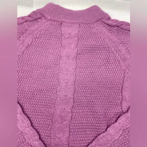 NEW YORK &amp; COMPANY CABLE-KNIT MOCK NECK PULLOVER SWEATER XXL (#6661)