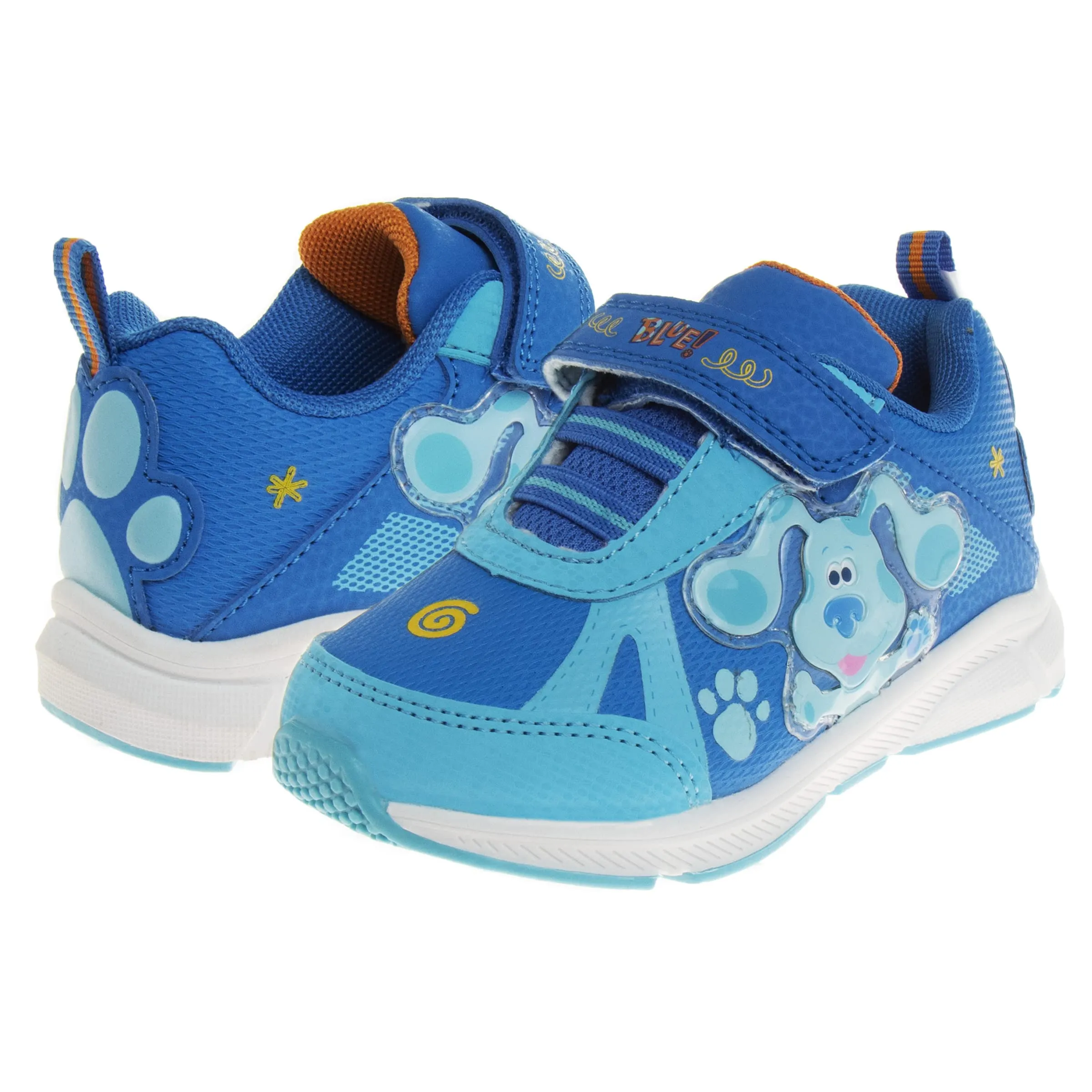 Nickelodeon Boys Blues Clues – Light Up Sneakers Kids Lightweight Tennis Breathable Character Athletic Running Shoes (Size 9 Toddler)
