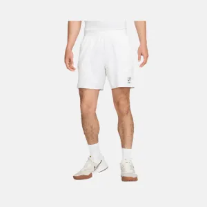 Nike Court Advantage Men's Dri-FIT 6" Tennis Shorts - White/Black