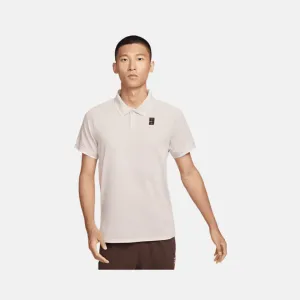 Nike Court Heritage Tennis Men's Polo T-shirt -OreWood Brown