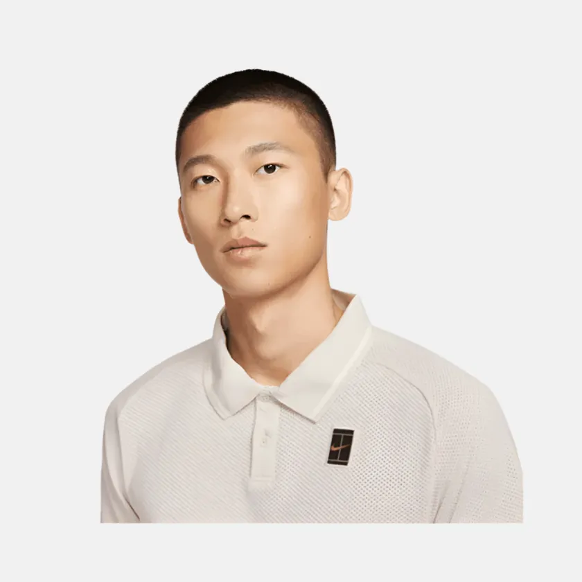 Nike Court Heritage Tennis Men's Polo T-shirt -OreWood Brown
