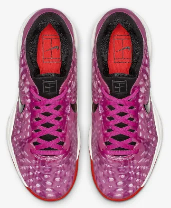 Nike Womens Zoom Cage 3 Tennis Shoes - Active Fuchsia/Psychic Pink