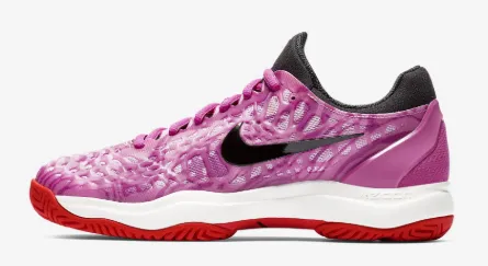Nike Womens Zoom Cage 3 Tennis Shoes - Active Fuchsia/Psychic Pink