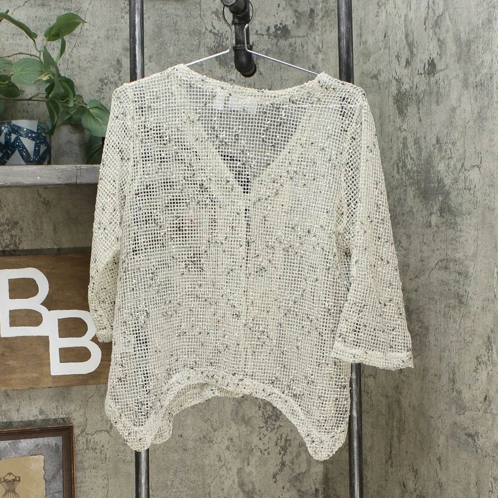 Nina Leonard Women's Coconut Button Knit Bolero Cardigan