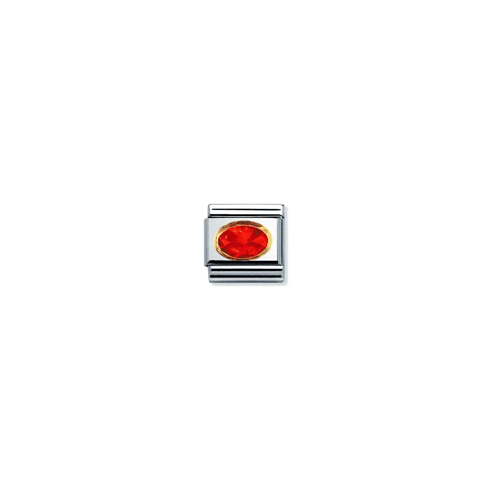 Nomination Composable Gold Orange Zirconia Link ~ 030601/026
