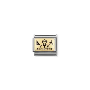 Nomination Composable Link Architect, 18K Gold