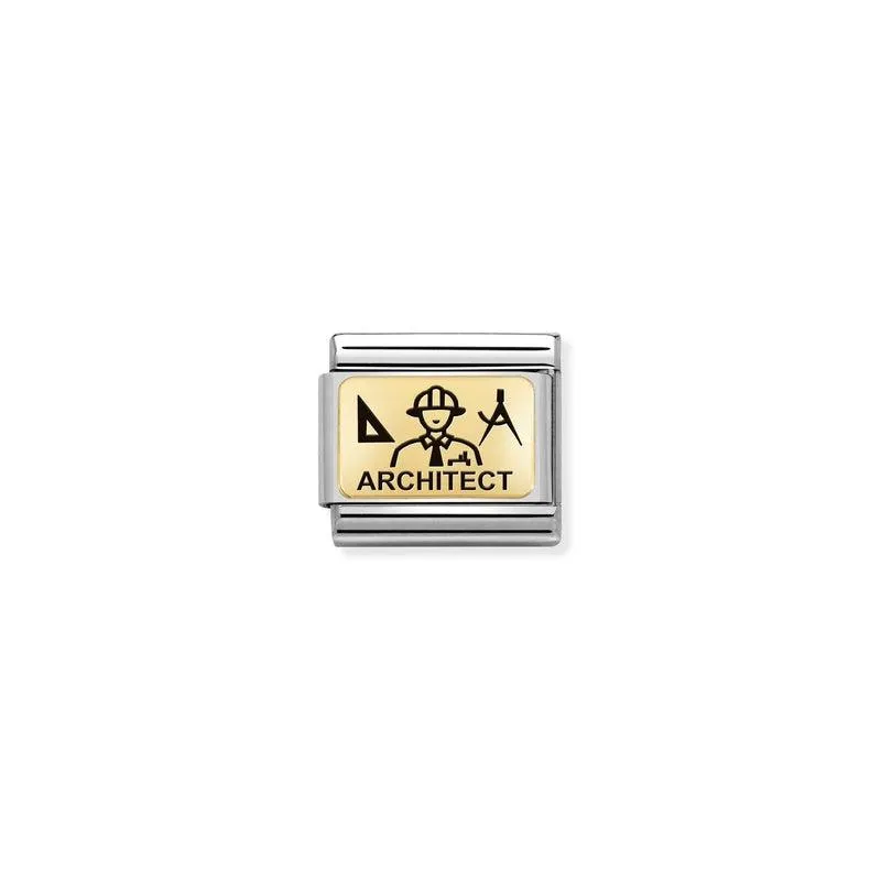 Nomination Composable Link Architect, 18K Gold
