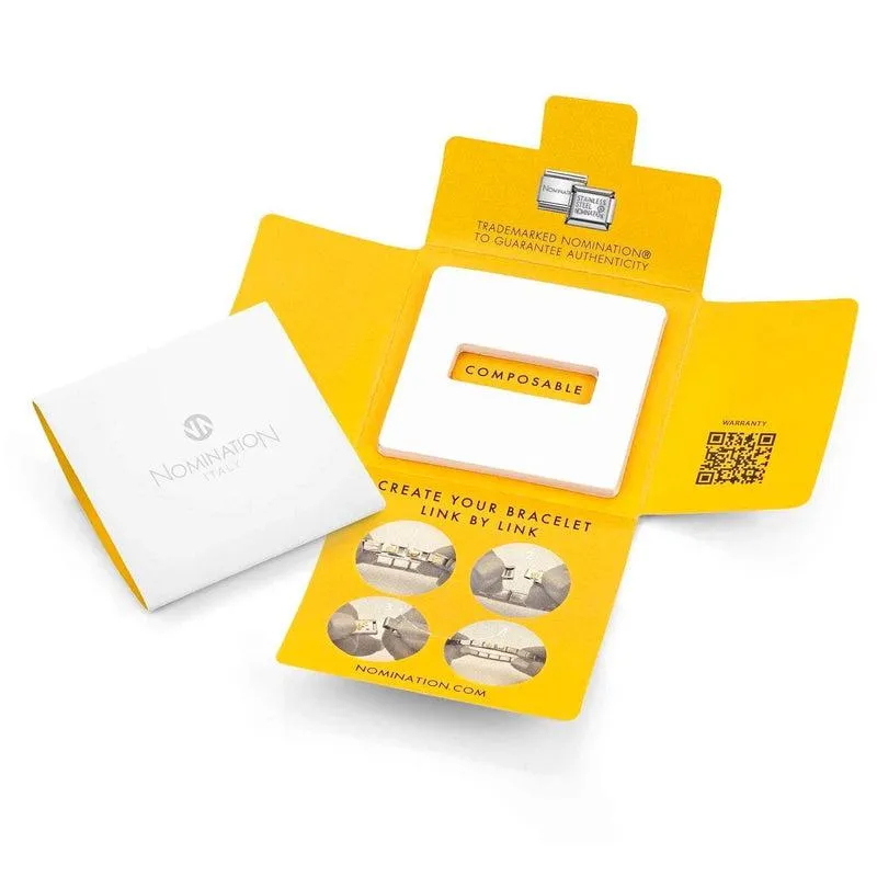 Nomination Composable Link Letter I, Silver