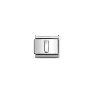 Nomination Composable Link Letter I, Silver