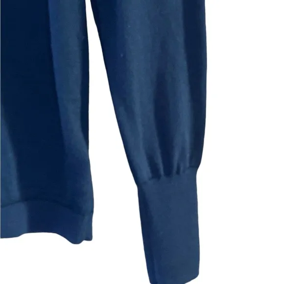 NWOT J. Crew Halle Navy Blue Merino Wool Sweater Size Small