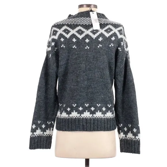 NWT Cupcakes and Cashmere Fair Isle Jasmine Sweater Oversized XS