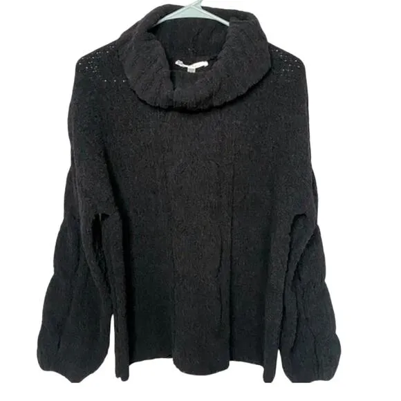 NWT Seven7 Chenille Cable Knit Cowl Neck Sweater