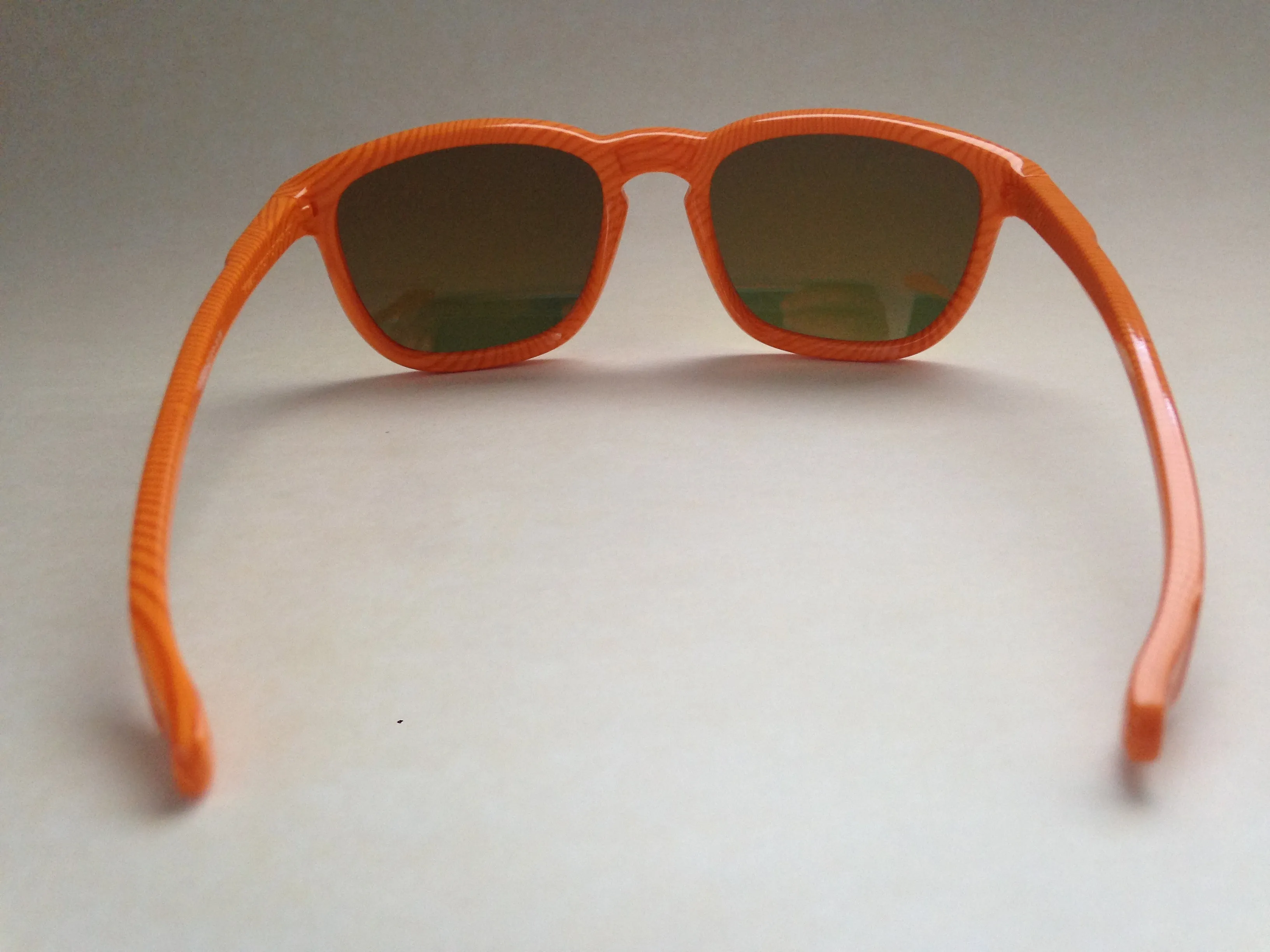 Oakley Enduro Sport Sunglasses Fingerprint Atomic Orange Fire Iridium Mirror Lens OO9223-22