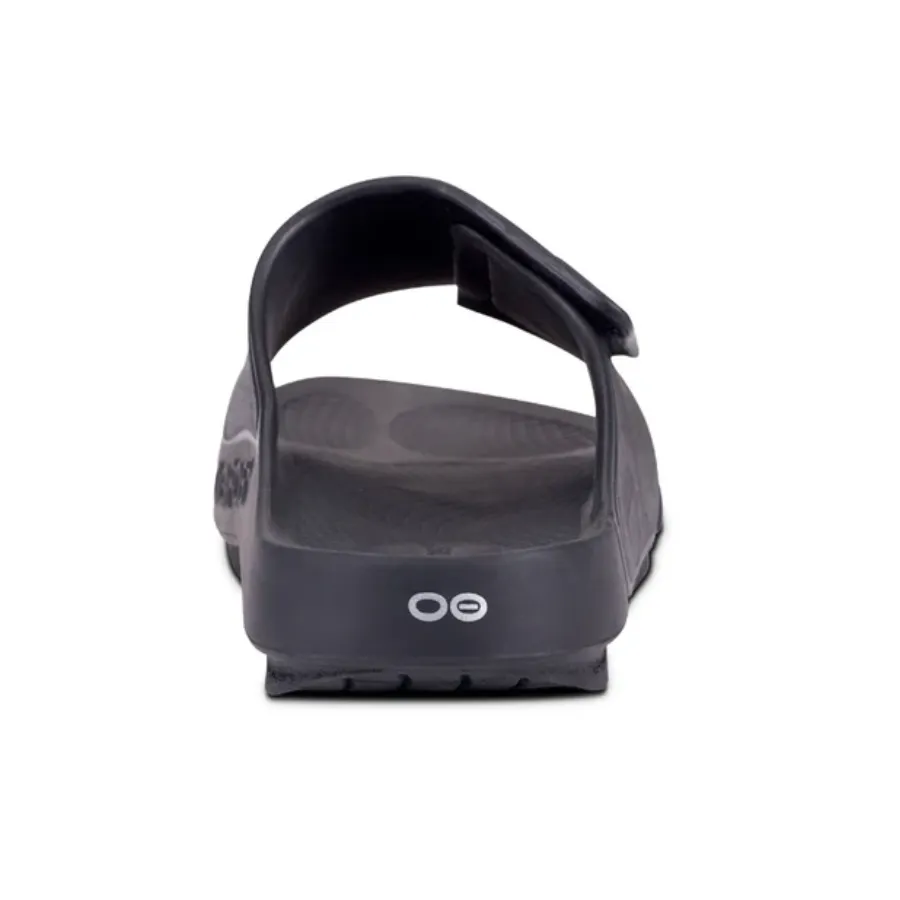 OOFOS OOahh Sport Flex Slide Black Matte