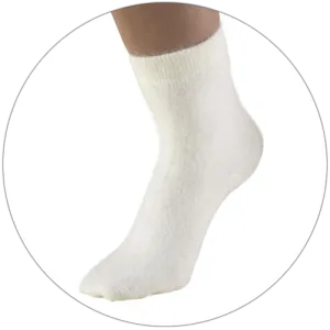 OTC ANGORA SOCKS WH L - 79600
