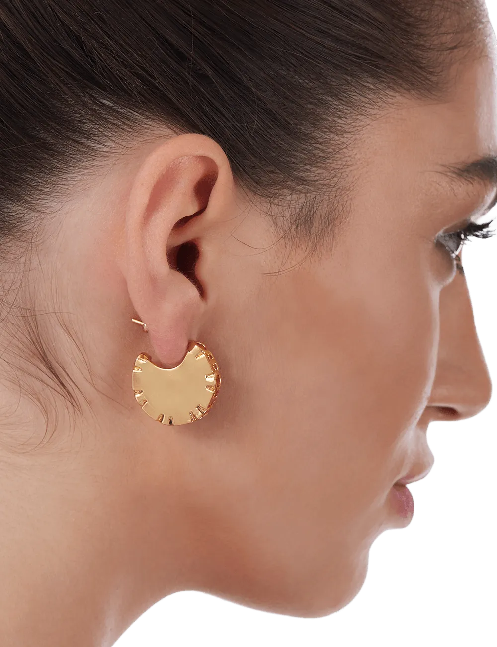Outhouse   -   OH Series Full Crescent Monogram Ear Studs
