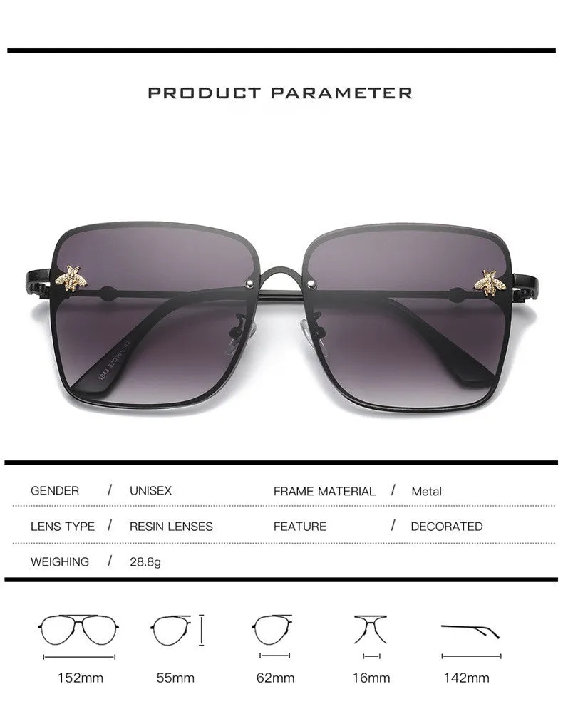 Oversize Square Sunglasses Men/Women  Luxury Designer Female Shades