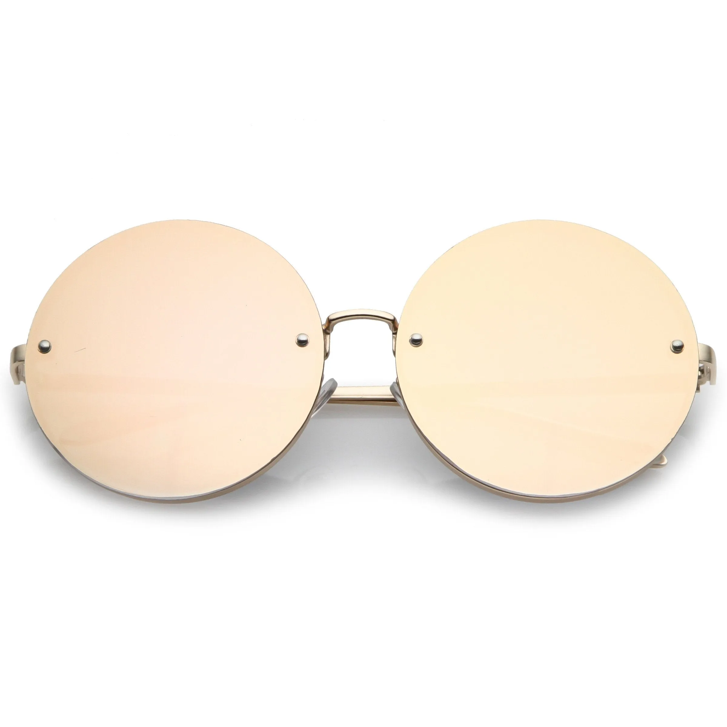 Oversize Women's Modern Mirrored Flat Lens Sunglasses A897