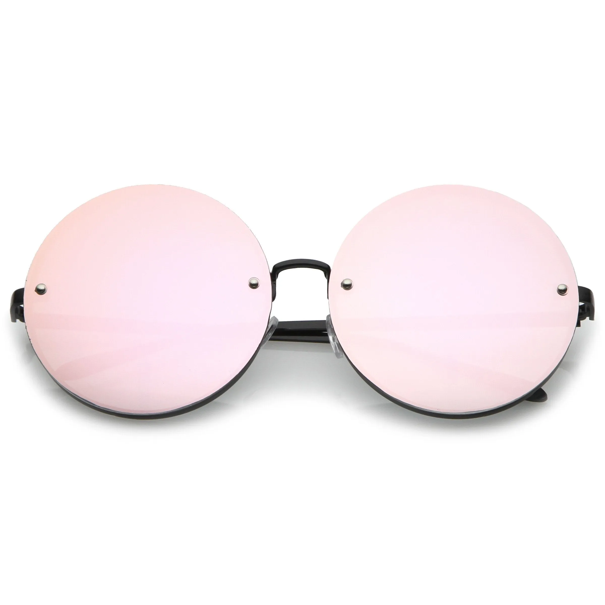 Oversize Women's Modern Mirrored Flat Lens Sunglasses A897