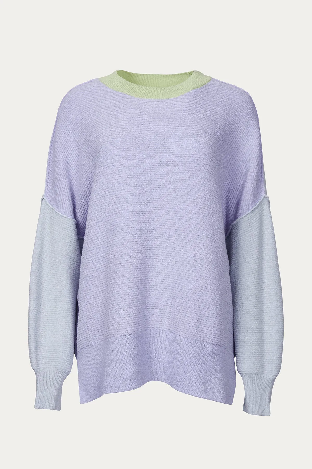 OVERSIZED OTTOMAN COLORBLOCK SWEATER