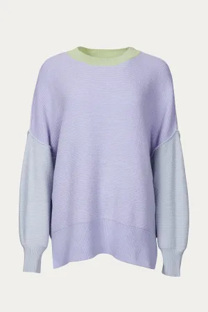 OVERSIZED OTTOMAN COLORBLOCK SWEATER