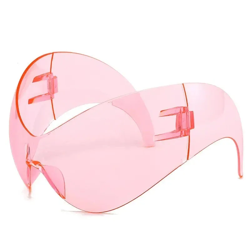 Oversized Y2K Punk One-Piece Sunglasses