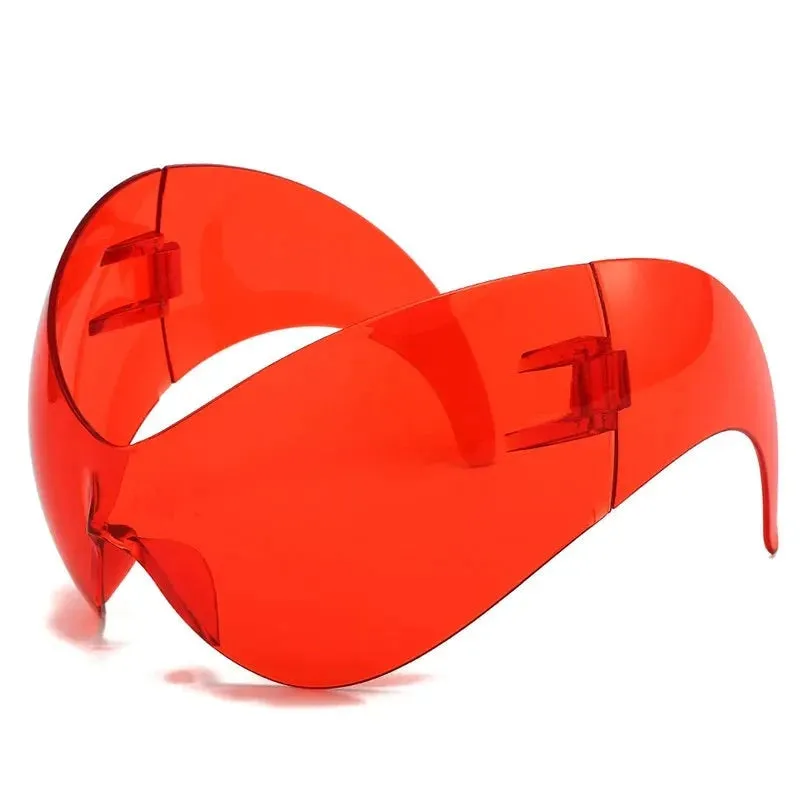 Oversized Y2K Punk One-Piece Sunglasses