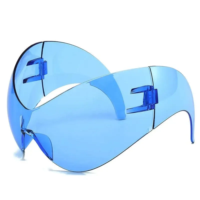 Oversized Y2K Punk One-Piece Sunglasses