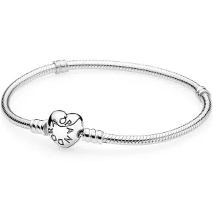 Pandora Moments Heart Clasp Charm Bracelet