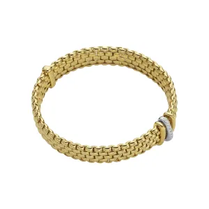 Panorama 18K Yellow & White Gold Diamonds Bracelet