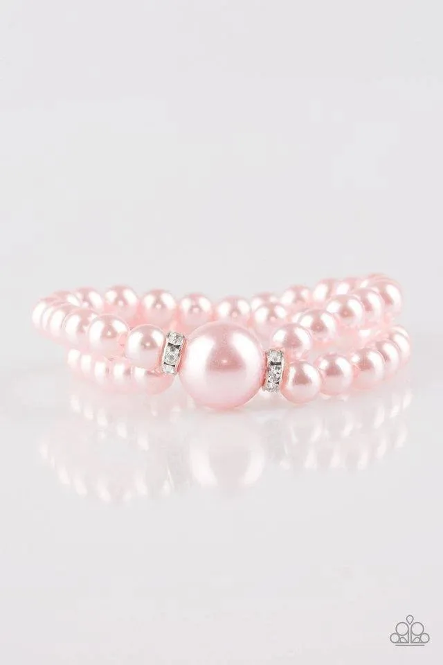Paparazzi - Romantic Redux - Pink Pearl Bracelet