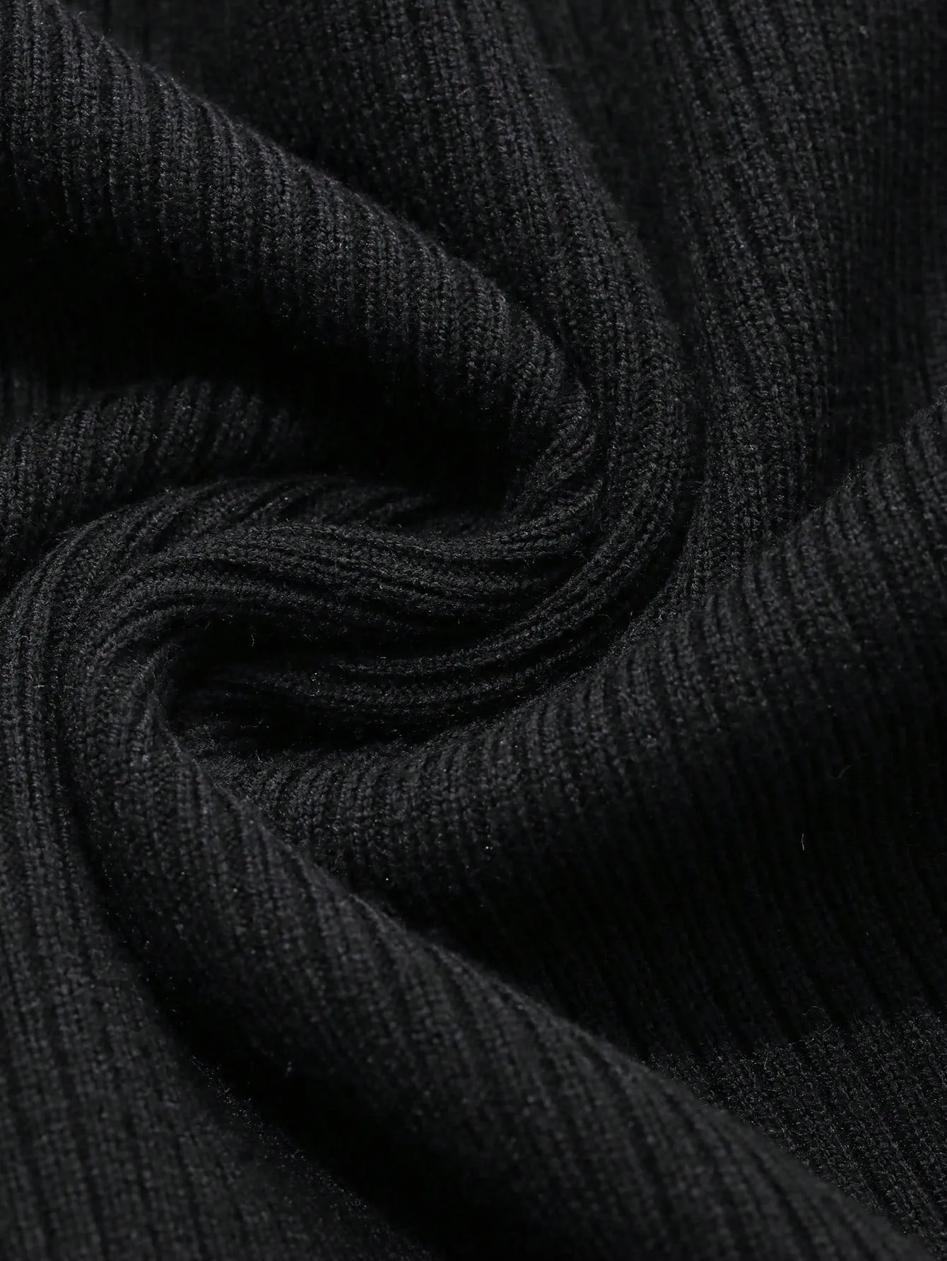 Parien Wrap Hollow Out Fitted Sweater Dress