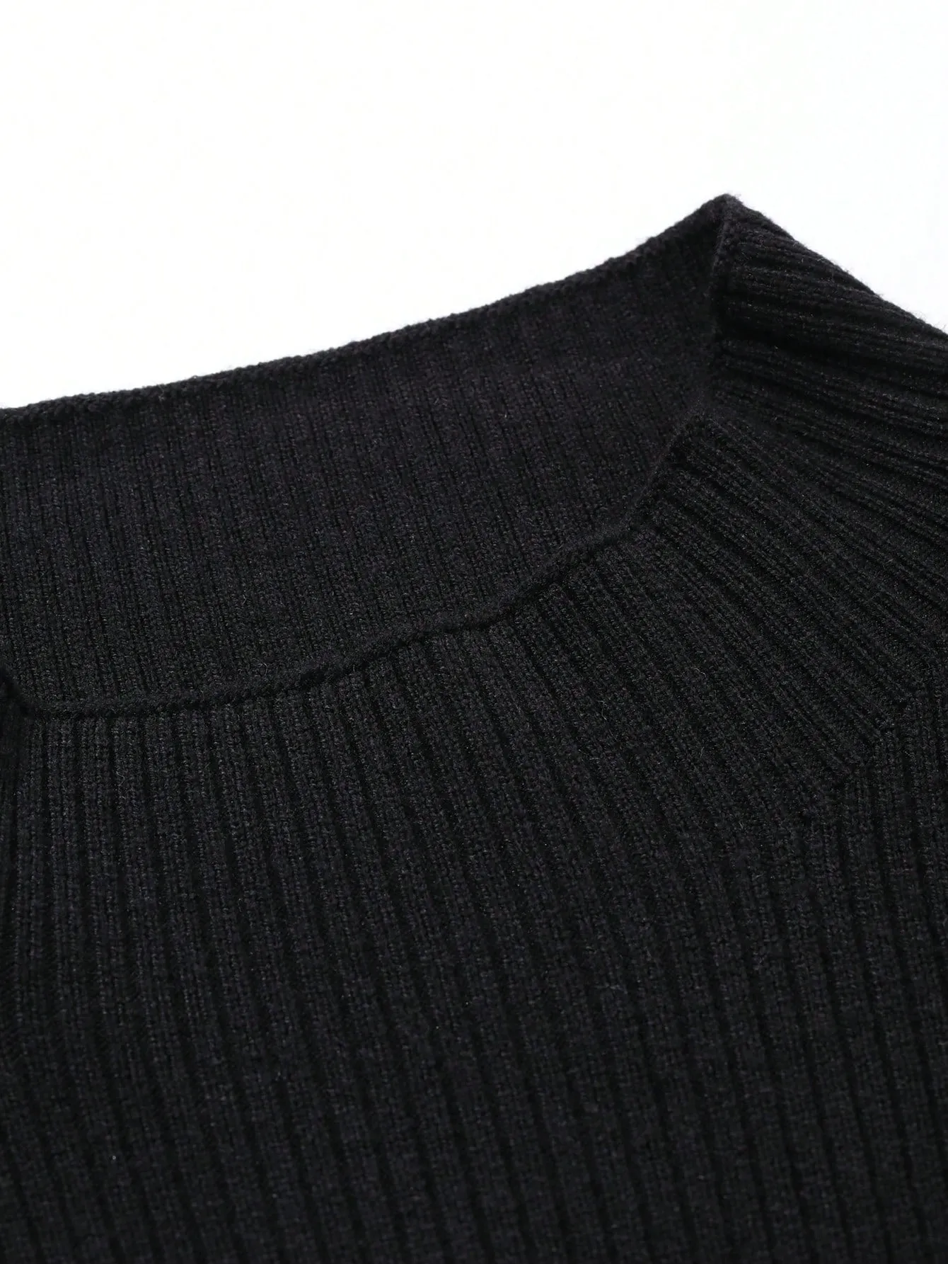 Parien Wrap Hollow Out Fitted Sweater Dress