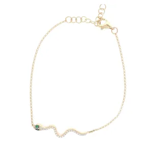 Pave Snake Chain Bracelet